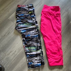 ACX capris leggings size large two pairs